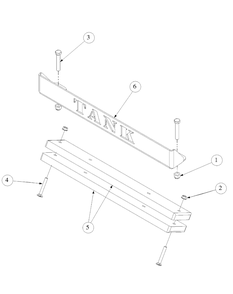Rear Bumper Diagram and Parts List for M60-KH 53BB5BDX750-27HP-OHV Cub Cadet Lawn Tractor